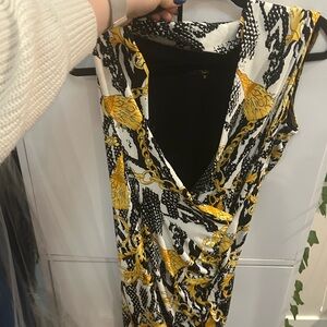 Stylish Black and Gold Women's Dress